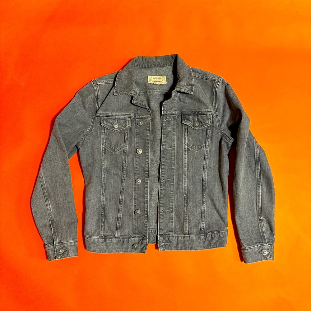 All Saints Grey Denim Jacket